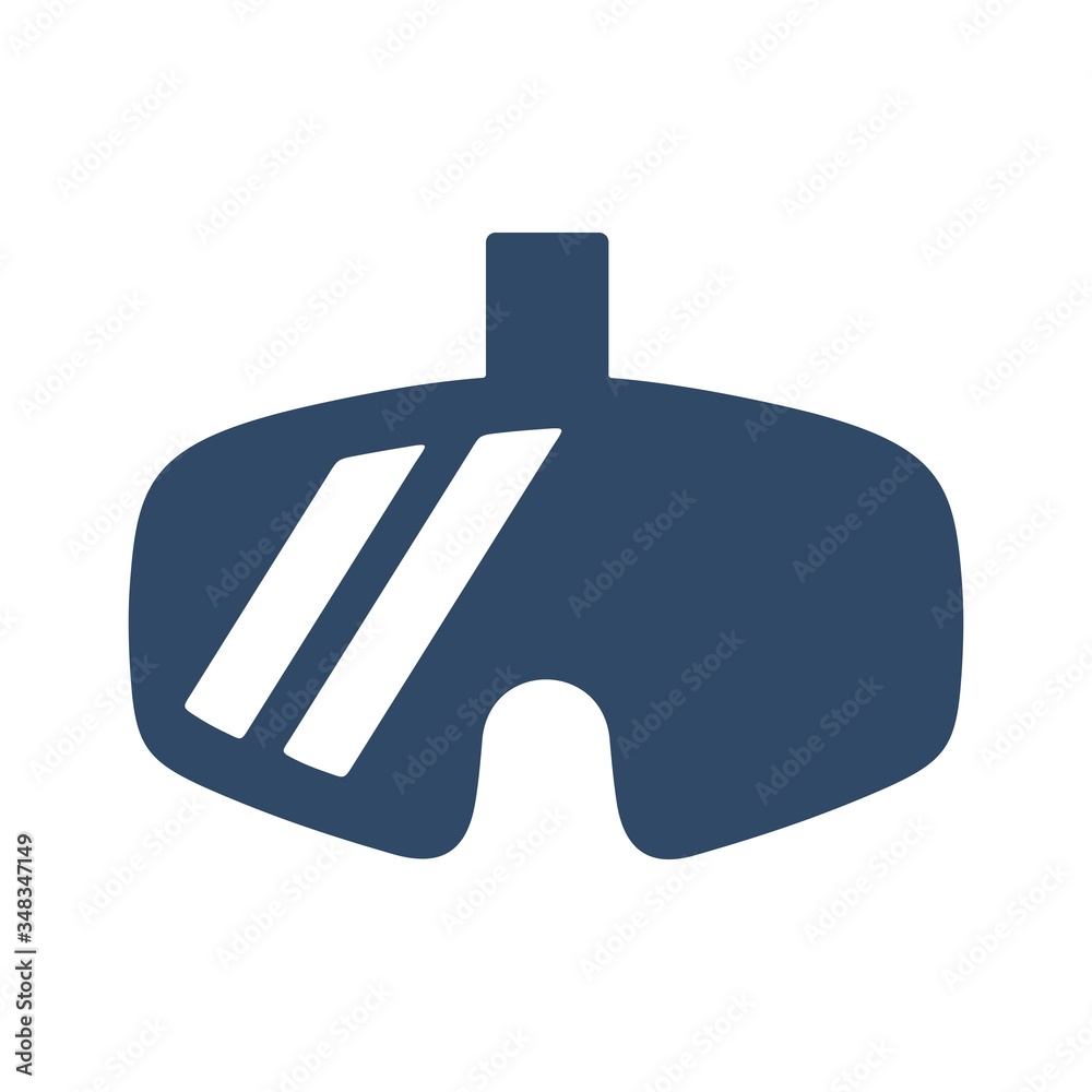 Virtual 3d reality glasses. VR headset icon. Flat design for tech concept. Virtual 3d reality glasses. VR headset icon. Flat design for tech concept.