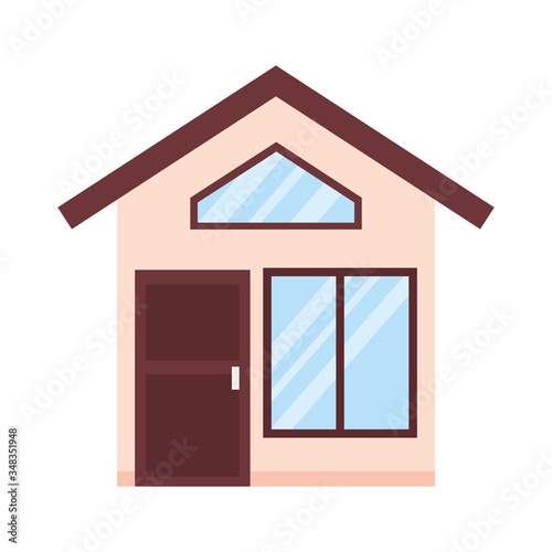 house front facade isolated icon vector illustration design © Gstudio