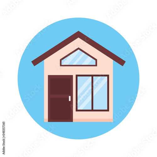 house front facade isolated icon vector illustration design