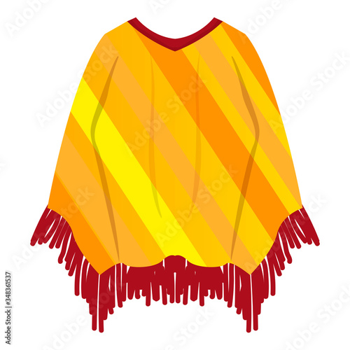 Traditional mexican poncho
