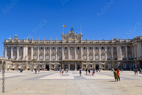 Royal Palace of Madrid in Spain