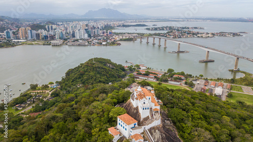 Photos Aerial view of Nossa Senhora da Penha convent and town of Vitória - Espírito San