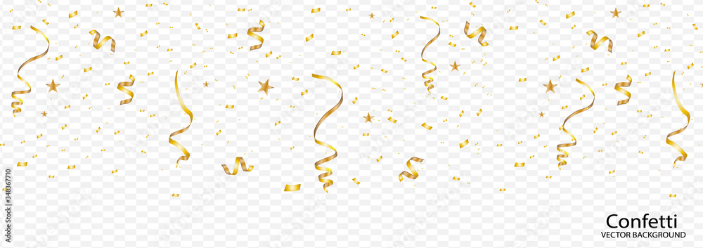 Vector confetti. Festive illustration. Party popper isolated on white background Vector confetti. Festive illustration. Party popper isolated on white background