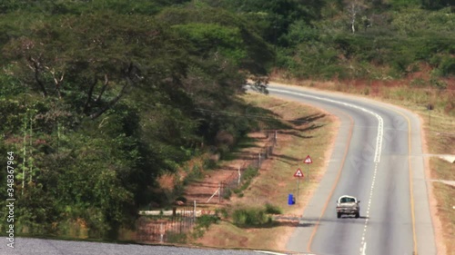 African road in Zambia