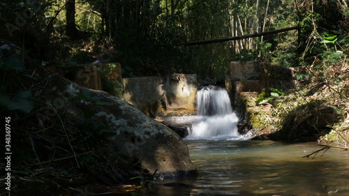 small waterfall in the forest