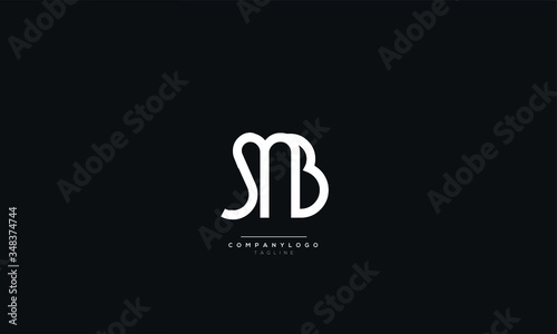 SMB Letter Logo Alphabet Design Icon Vector Symbol