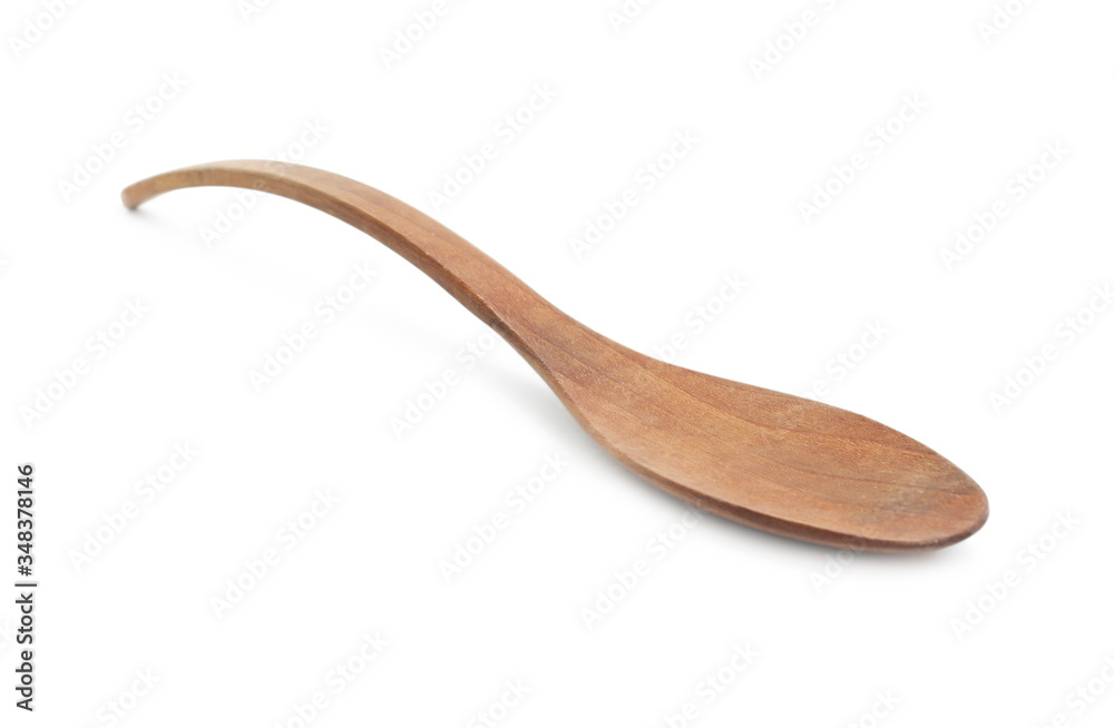 Wooden spoon isolated on white. Cooking utensil Wooden spoon isolated on white. Cooking utensil