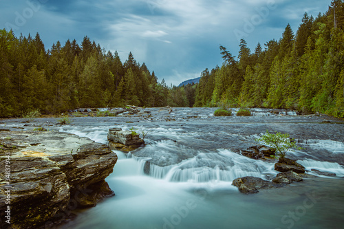 Stotan Falls park  Vancouver Island  British Colombia  Canada