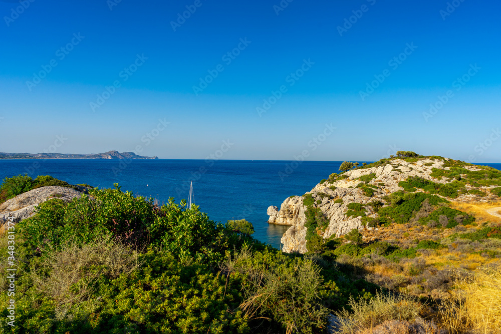 Sea View of Afandou in Rhodes, Greece Sea View of Afandou in Rhodes, Greece