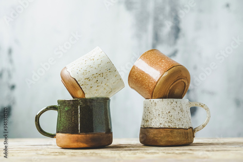Collection of ceramic mugs