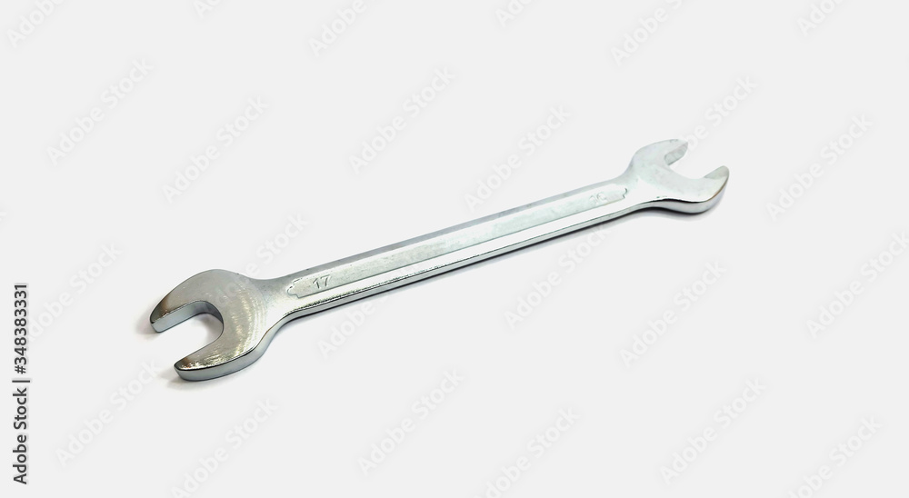 Wrench for repairing machinery isolated on white Wrench for repairing machinery isolated on white