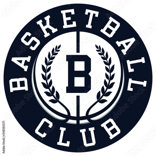 Classic Circular Basketball Club Emblem