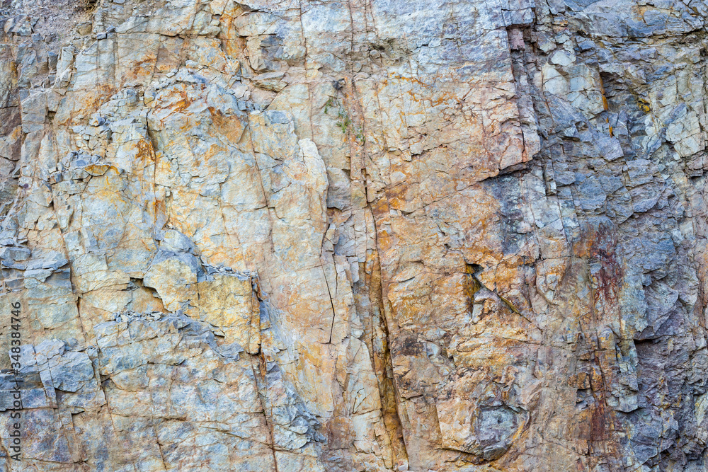 The textures and colors of a stone quarry wall in the Narrows area of Wisconsin. The textures and colors of a stone quarry wall in the Narrows area of Wisconsin.