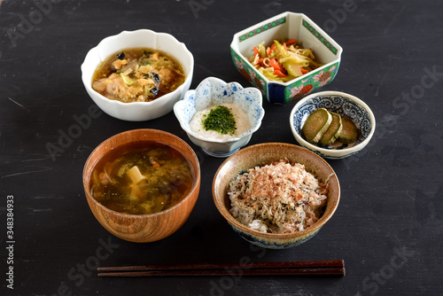 Japanese traditional food.