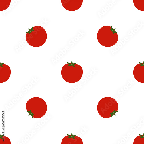 Tomato. Colored Seamless Vector Patterns