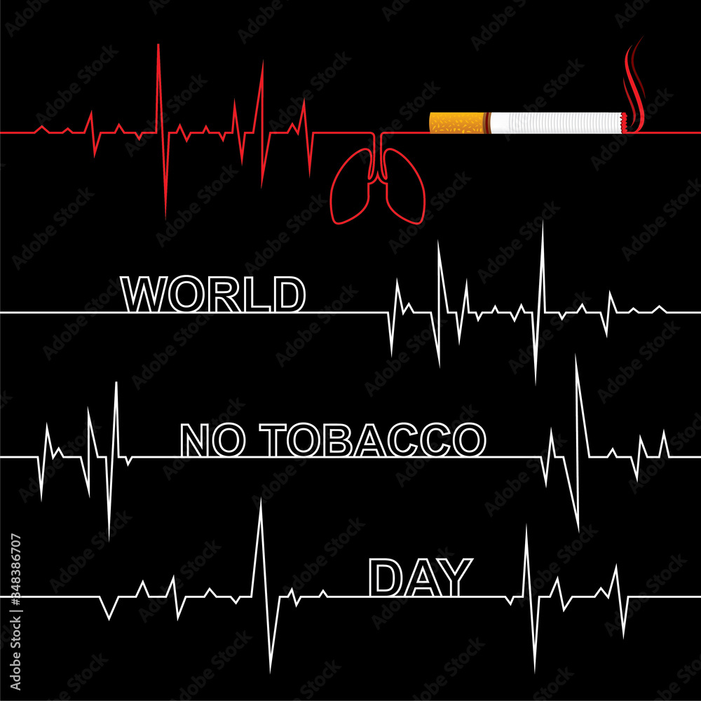 vector illustration world no tobacco day