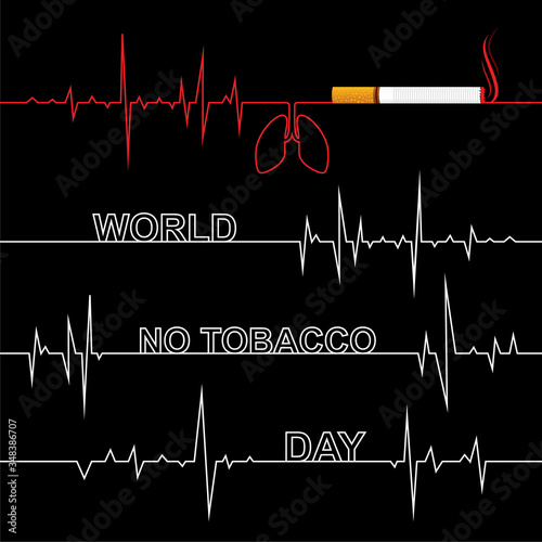 vector illustration world no tobacco day