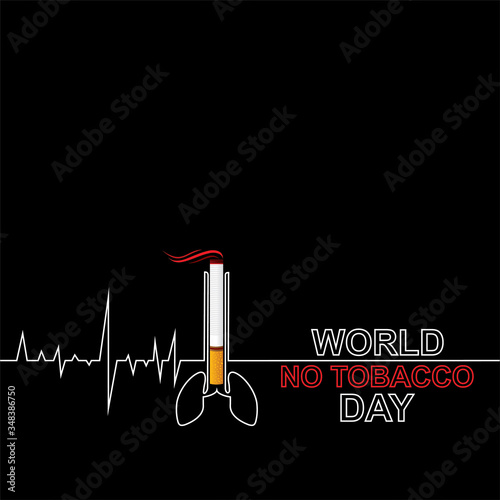 vector illustration world no tobacco day