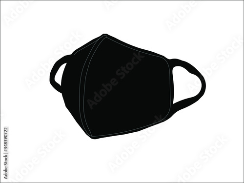Mouth guard, Mask, Medicine Vector Icon Illustration.

S
