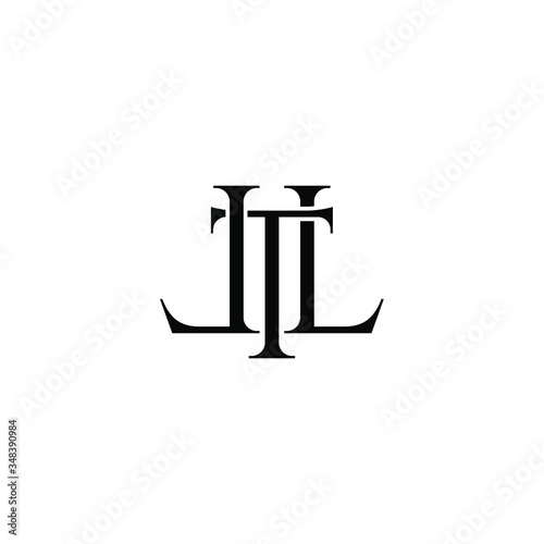 tll letter original monogram logo design