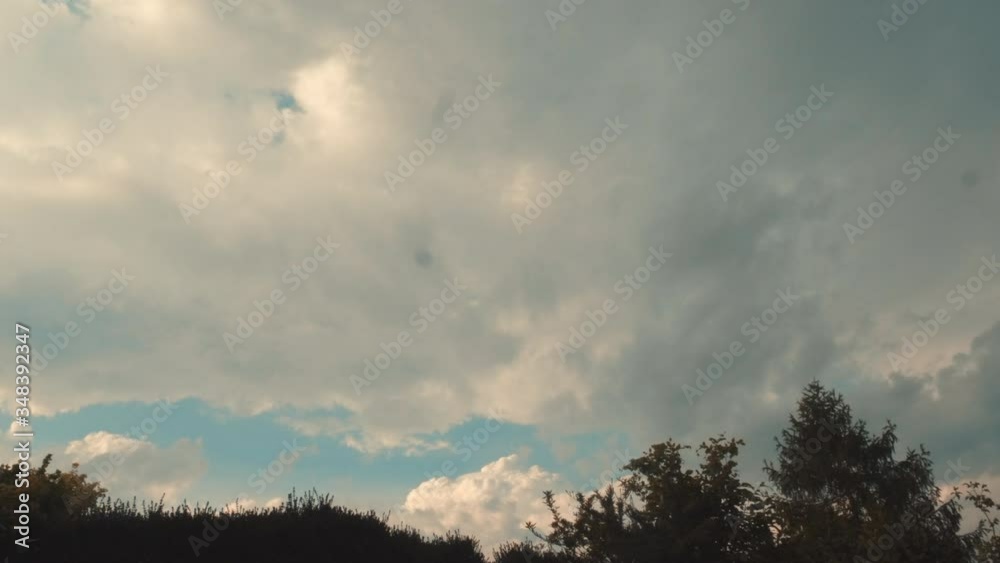 Rain clouds gathering in Staffordshire, England in a timelapse Rain clouds gathering in Staffordshire, England in a timelapse