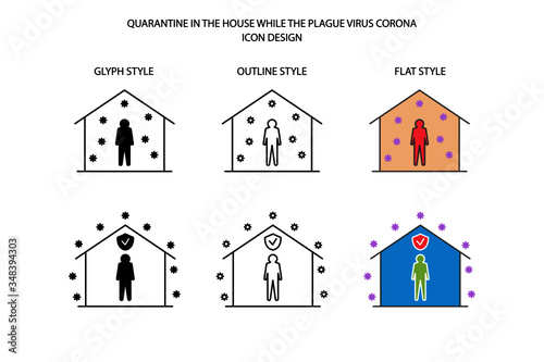 Quarantine at home during a virus outbreak