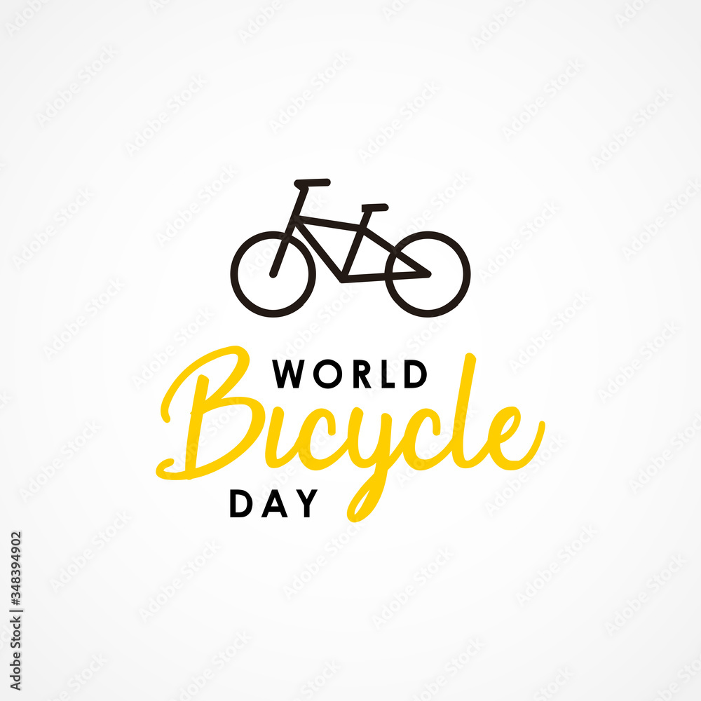 World Bicycle Day Vector Design Illustration World Bicycle Day Vector Design Illustration