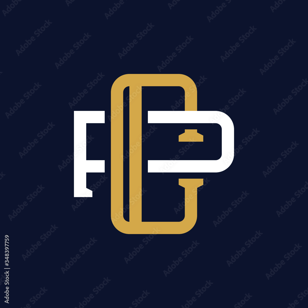 Initial Letter CP PC Monogram Logo Design Initial Letter CP PC Monogram Logo Design