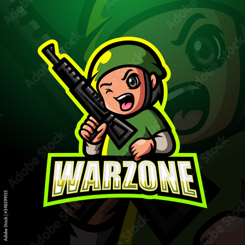 Warzone mascot esport logo design