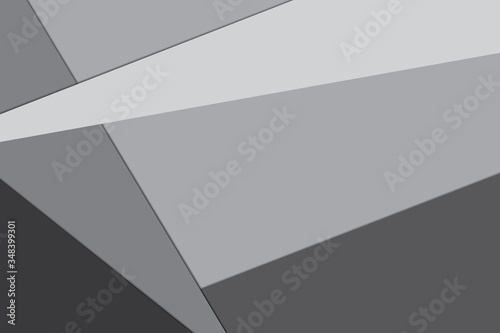 Abstract geometric black and gray color background. Vector, illustration.
