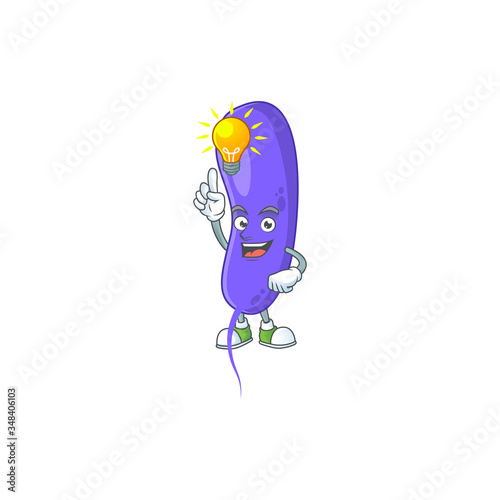 A brilliance cholerae cartoon design concept have an idea