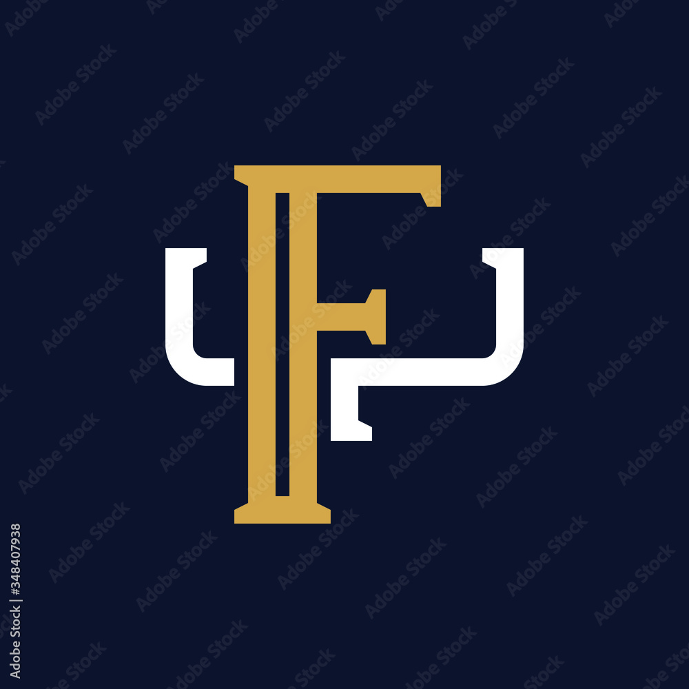 Initial Letter FY YF Monogram Logo Design Initial Letter FY YF Monogram Logo Design