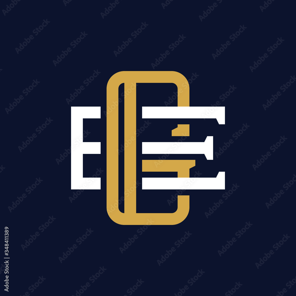 Initial Letter GE EG Monogram Logo Design Initial Letter GE EG Monogram Logo Design