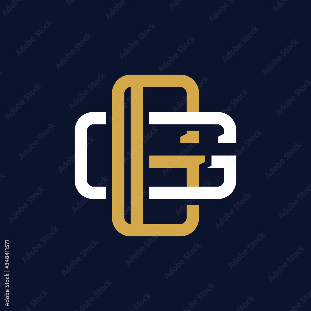 Initial Letter GG Monogram Logo Design Initial Letter GG Monogram Logo Design
