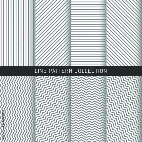 Line pattern collection vector background. Vector illustrator