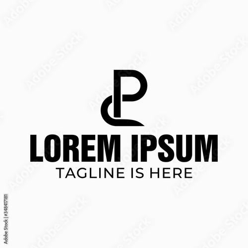Monogram PC Letter Logo Design.