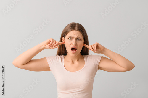 Young woman suffering from ...