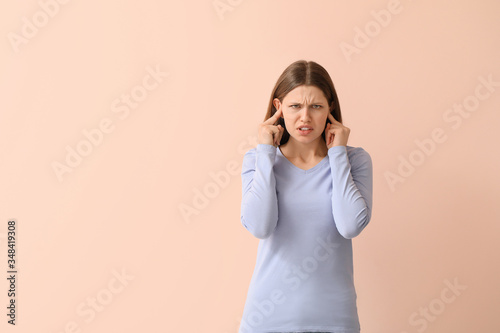 Young woman suffering from ...