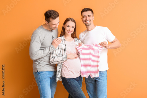 Gay couple and pregnant wom...