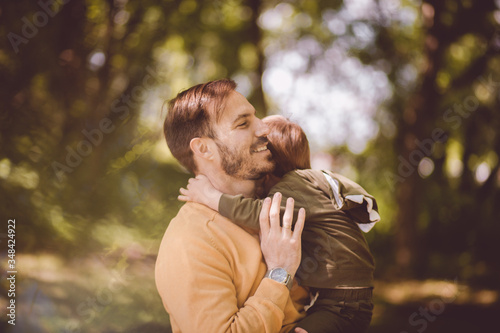 Dad's hugs are the best.