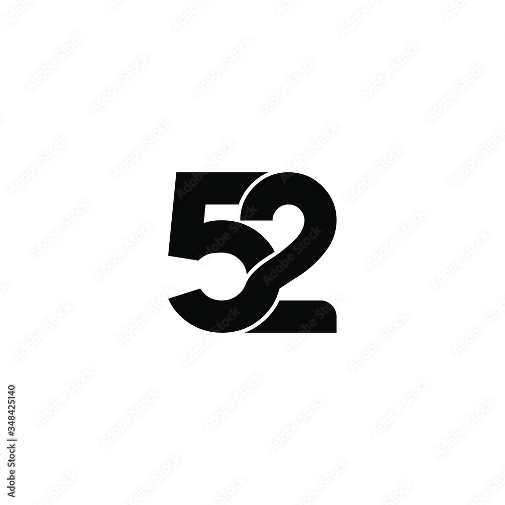 52 letter original monogram logo design