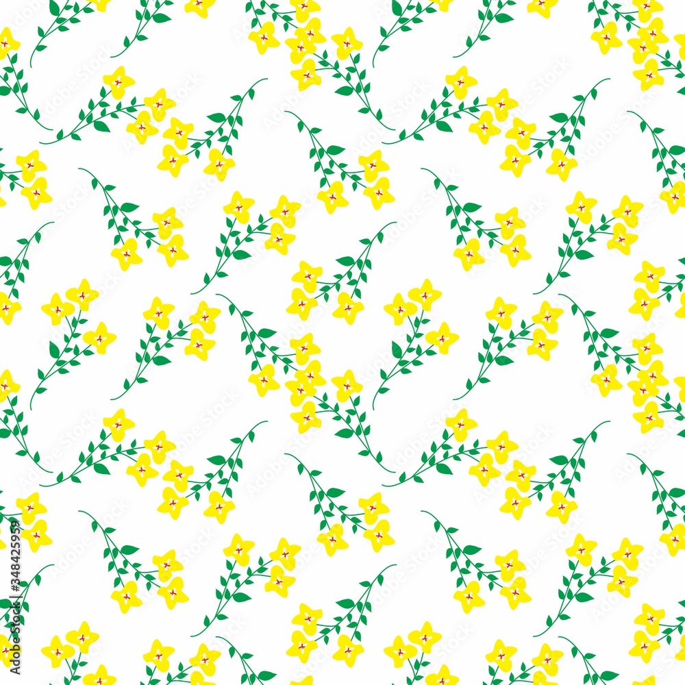 Obraz premium Seamless Pattern With Floral Motifs able to print for cloths, tablecloths, blanket, shirts, dresses, posters, papers.