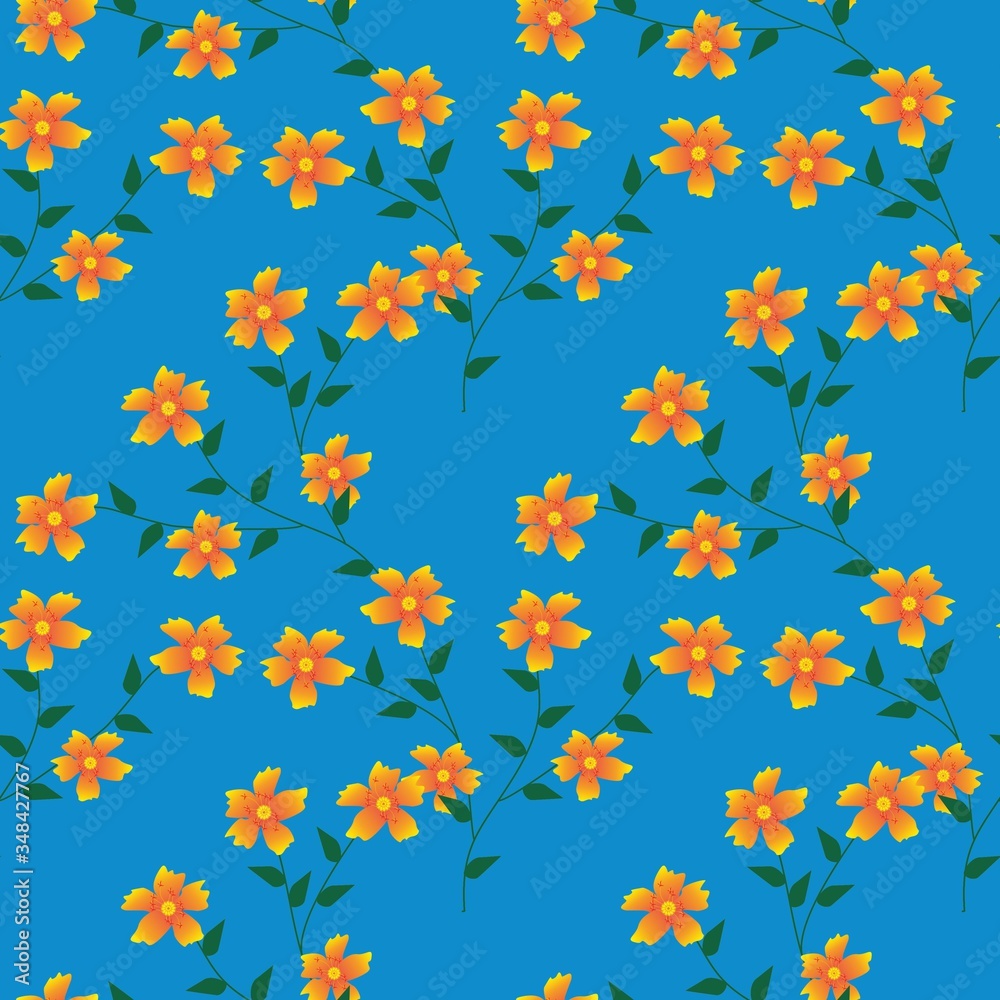Seamless Pattern With Floral Motifs able to print for cloths, tablecloths, blanket, shirts, dresses, posters, papers. Seamless Pattern With Floral Motifs able to print for cloths, tablecloths, blanket, shirts, dresses, posters, papers.