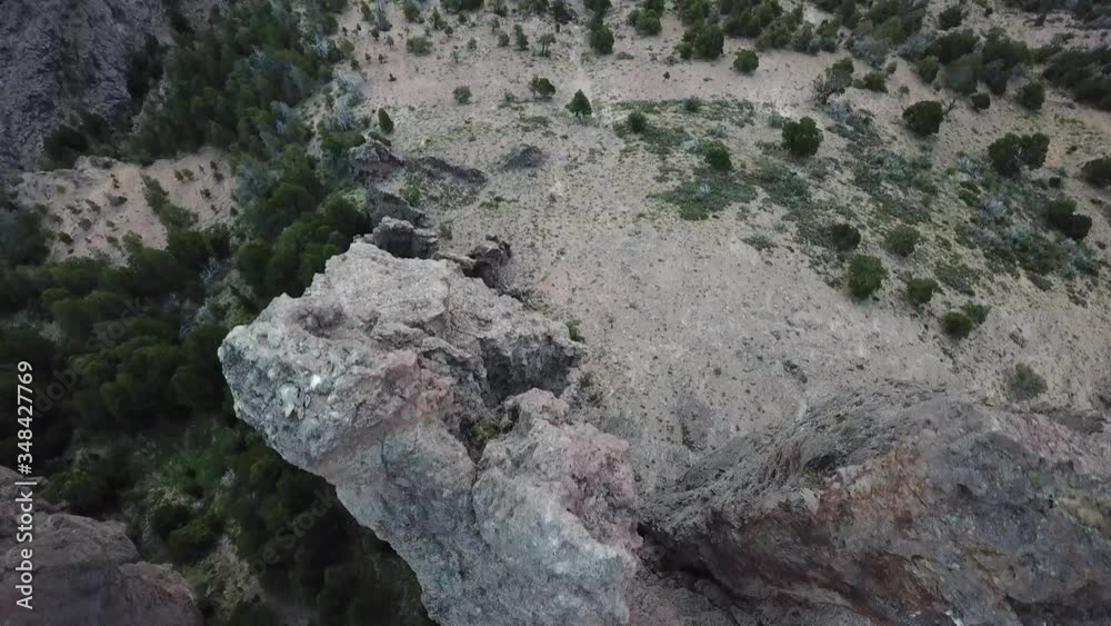 Birdseye Aerial View of Rock Formations in Bariloche Region, Argentina Birdseye Aerial View of Rock Formations in Bariloche Region, Argentina