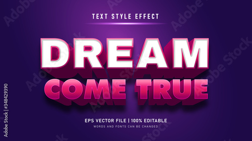 Editable text effect 3d embossed style