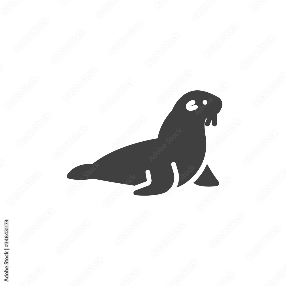 Sea lion vector icon. filled flat sign for mobile concept and web design. Seal animal glyph icon. Symbol, logo illustration. Vector graphics Sea lion vector icon. filled flat sign for mobile concept and web design. Seal animal glyph icon. Symbol, logo illustration. Vector graphics