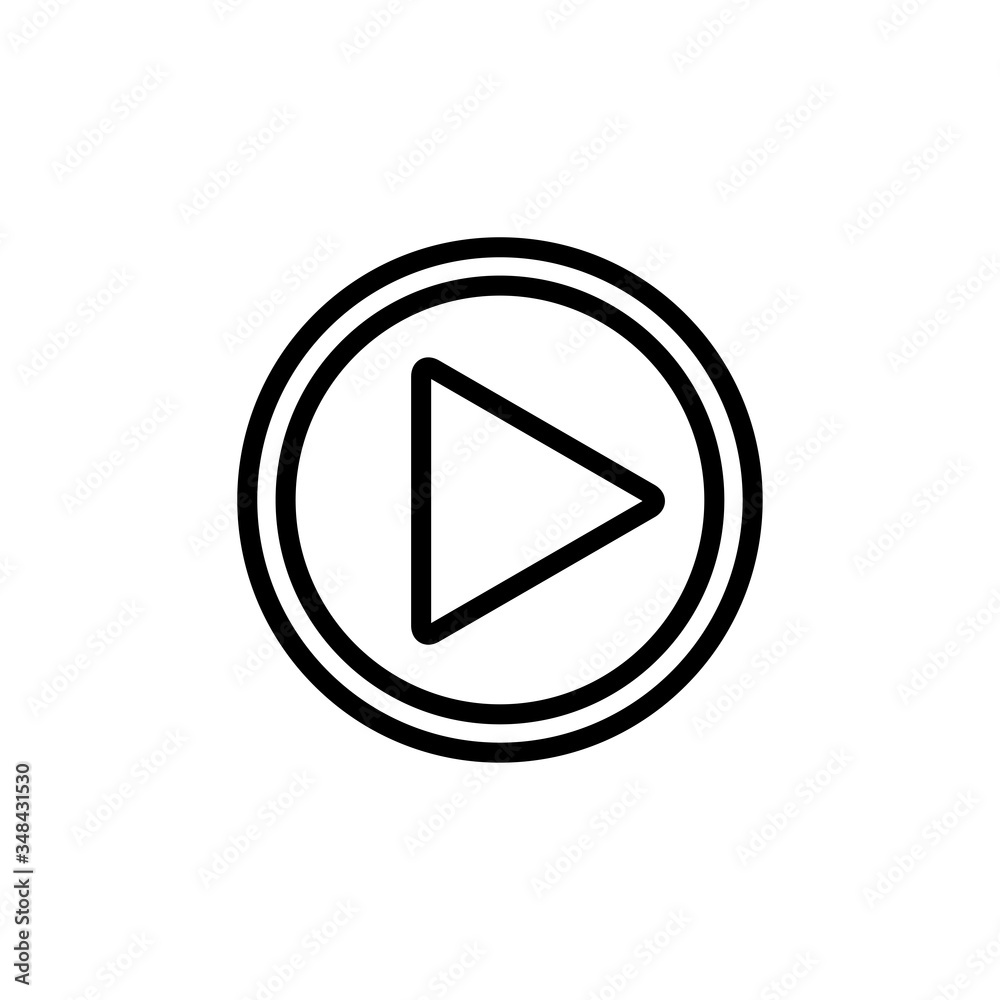 play button - media button icon vector design template play button - media button icon vector design template