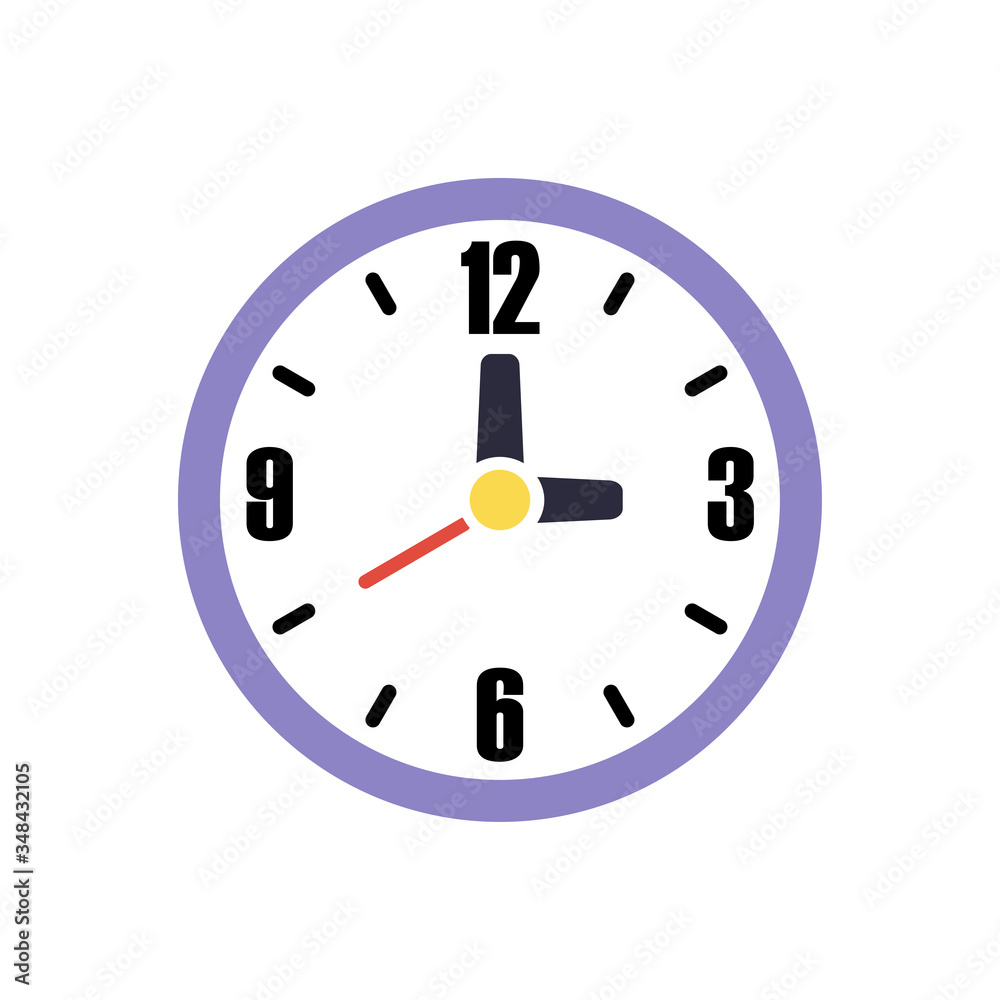 wall clock icon vector design template wall clock icon vector design template
