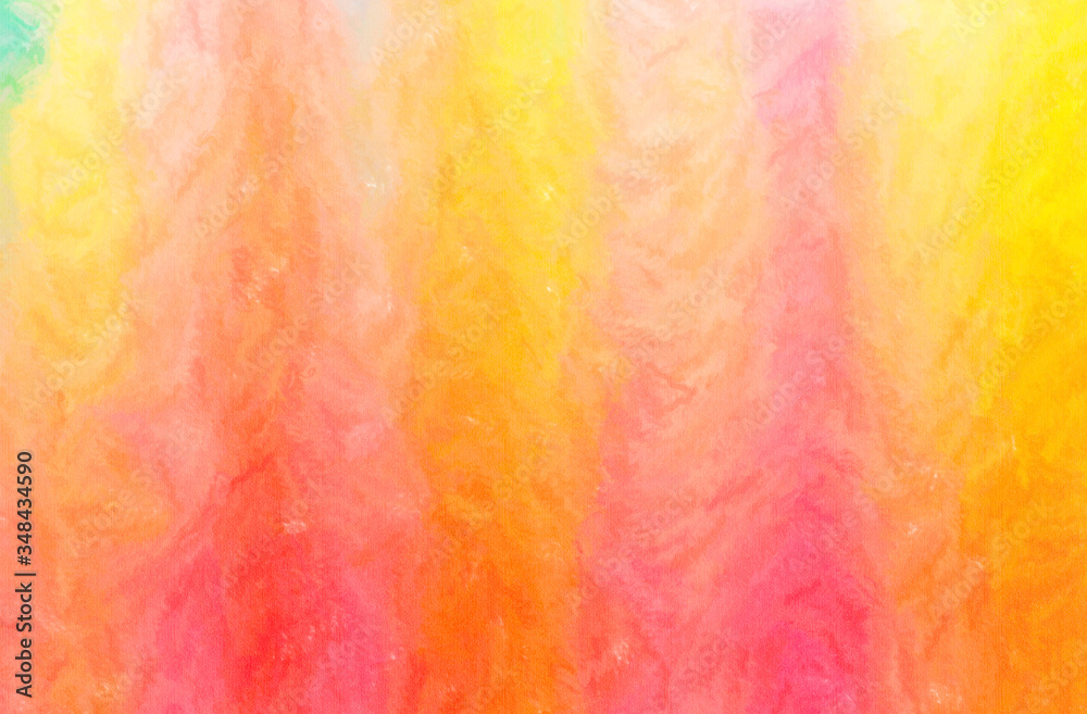 Abstract illustration of orange, yellow Wax Crayon background