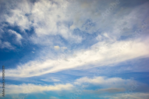 Blue sky and clouds background material